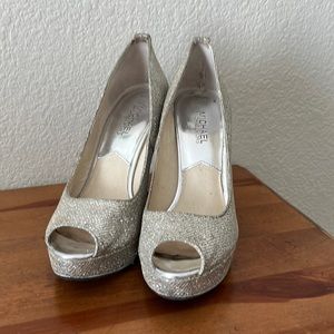 Michael Kors Silver Glittery High Heels